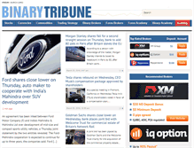 Tablet Screenshot of binarytribune.com